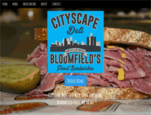 Tablet Screenshot of cityscapedeli.com